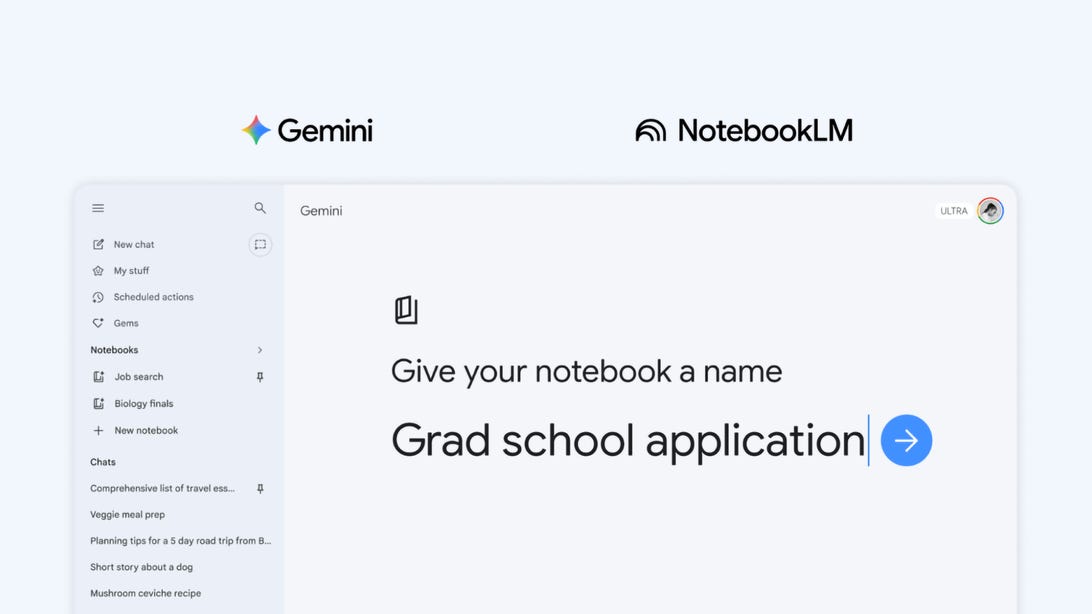 Gemini Gets New Notebooks Feature That Syncs With NotebookLM
